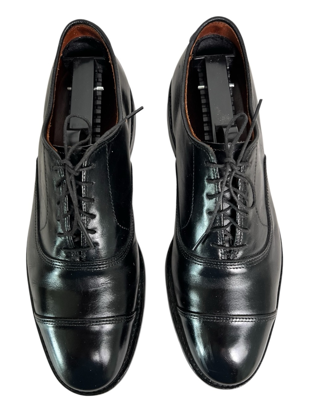 Allen Edmonds Park Avenue Black Cap Toe Oxford Dress Shoes Men's 7D Leather USA